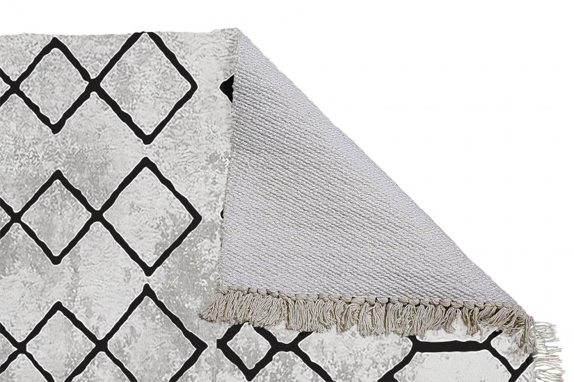 Bohem İskandinav Desenli Kahverengi Dokuma Kilim