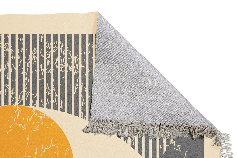 Bohem Etnik Modern Özel Tasarım Dokuma Kilim