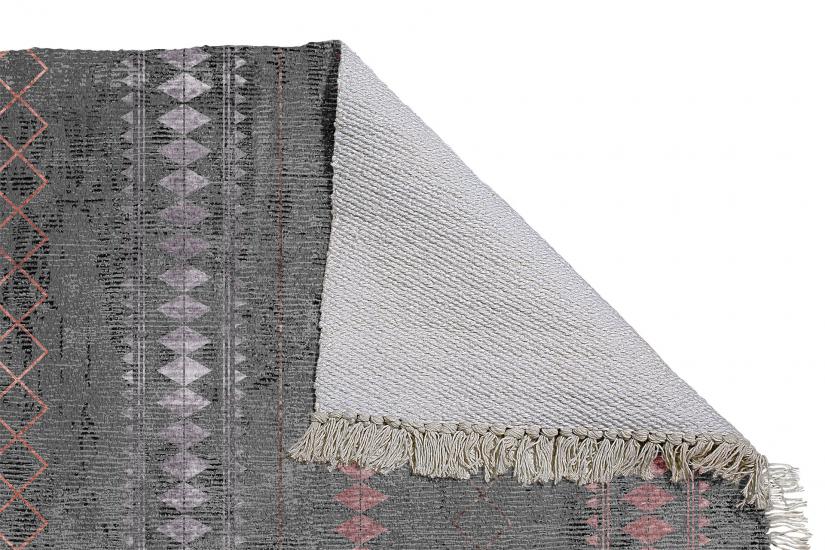 Renkli Otantik Vintage Dokuma Kilim