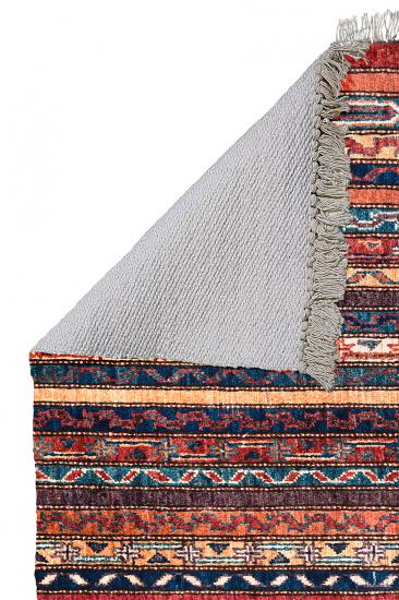 Etnik Yöresel Desenli Saçaklı Uşak Dokuma Kilim