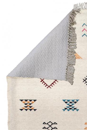 İskandinv Desenli Saçaklı Uşak Dokuma Kilim